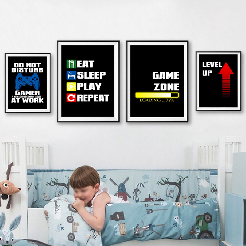 Gaming Quotes Art Painting xbo - Gaming Console Picture recension och pris