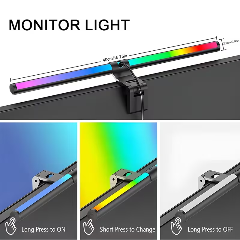 Monitor Light Bar LED Computer - Gaming Console Desk recension och pris