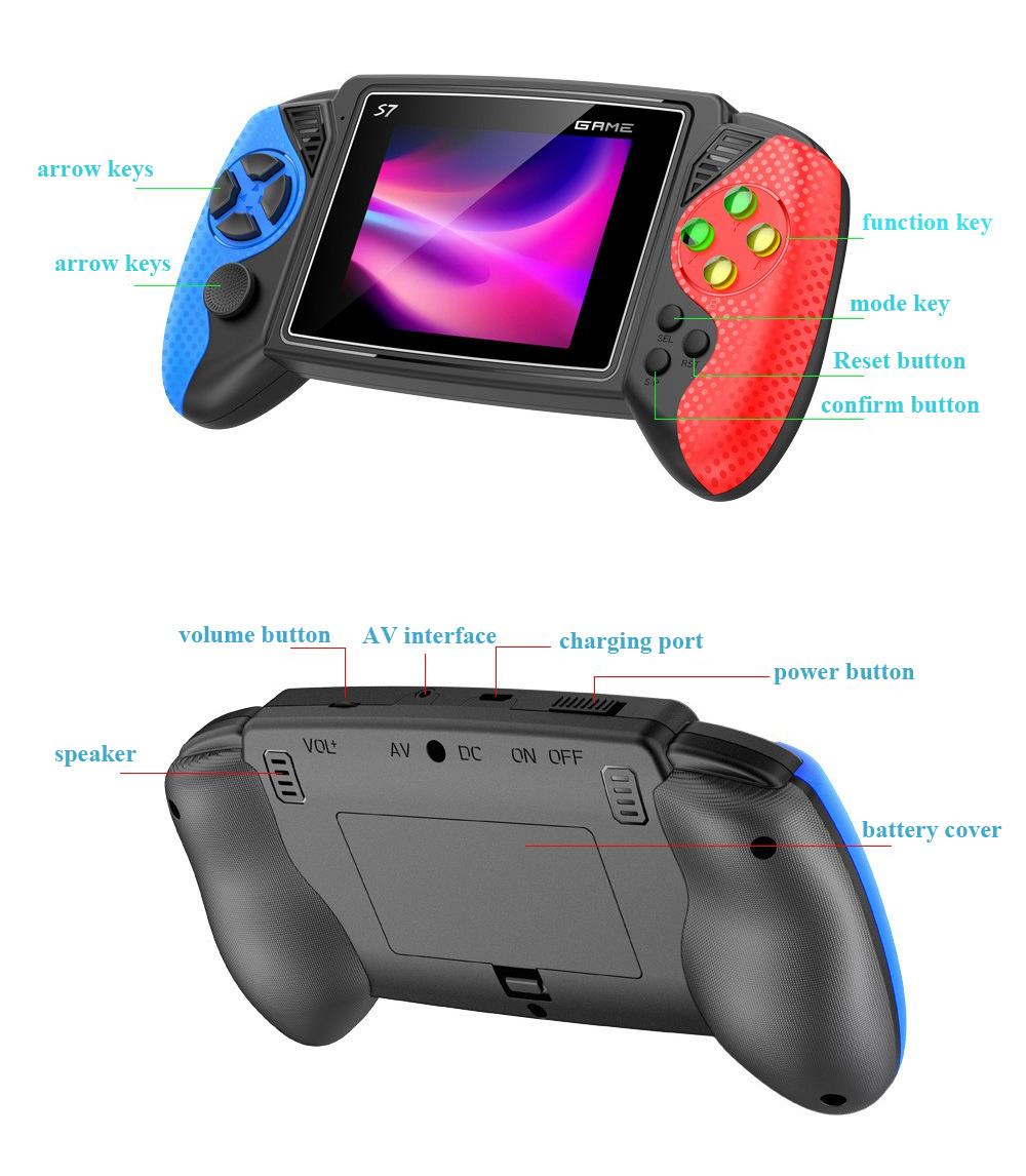 S7 Retro Handheld Game Console - Gaming Console In Chinese recension och pris