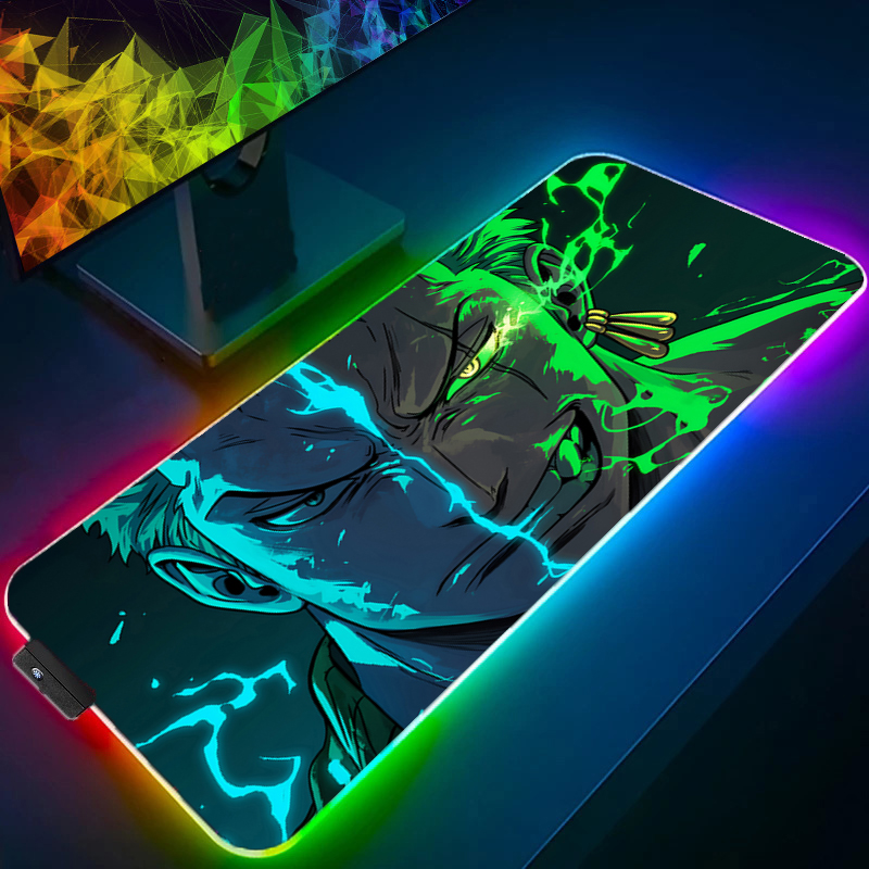 ONE PIECE Zoro Mouse Pad RGB G - Gaming Console Desk recension och pris