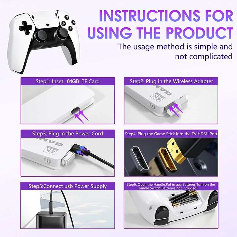 M15 4K TV Game Stick 64GB Buil - Gaming Console In Chinese recension och pris