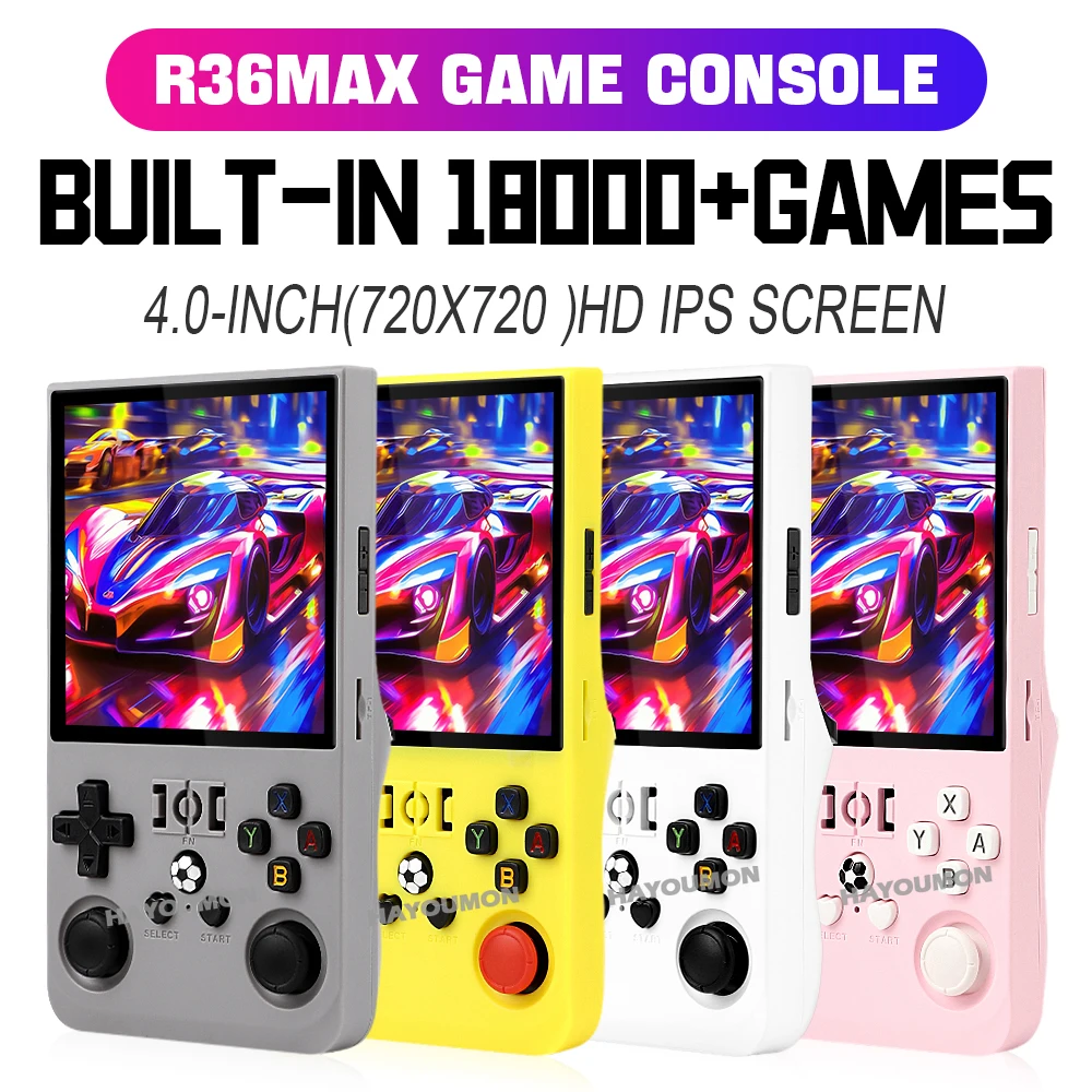 R36 Max Gray Handheld Gaming P - Gaming Console R36 Max recension och pris