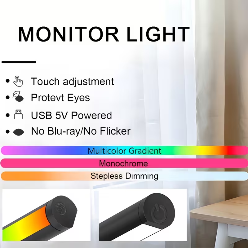 Computer Monitor Screen Light  - Gaming Console Desk recension och pris