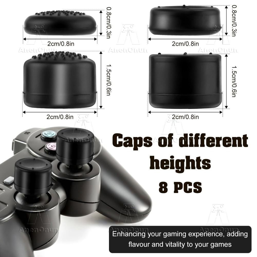 8PCS Thumb Grip Caps Controlle - Gaming Console Pc recension och pris
