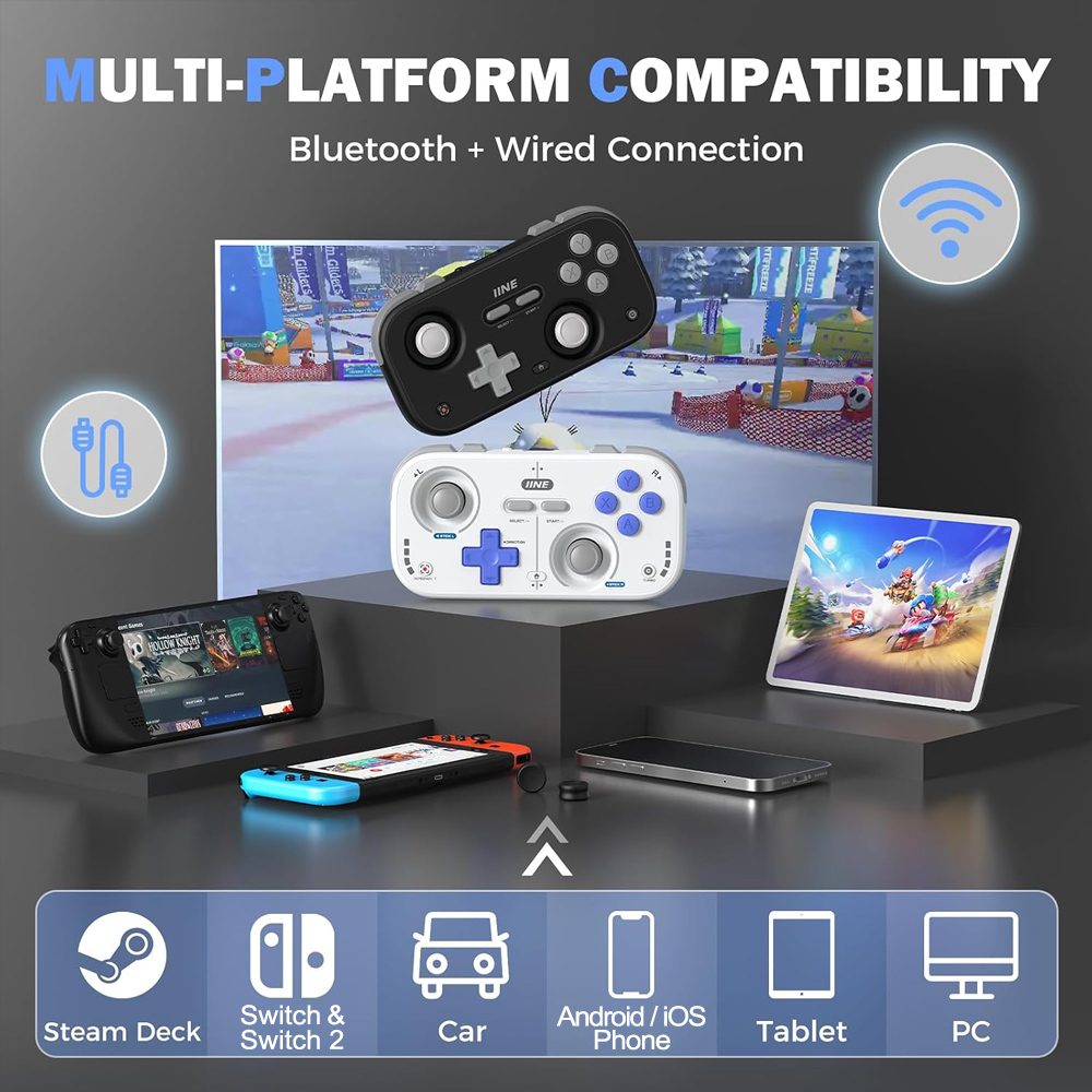 IINE Retro Pocket Gamepad Mini - Gaming Console Car recension och pris