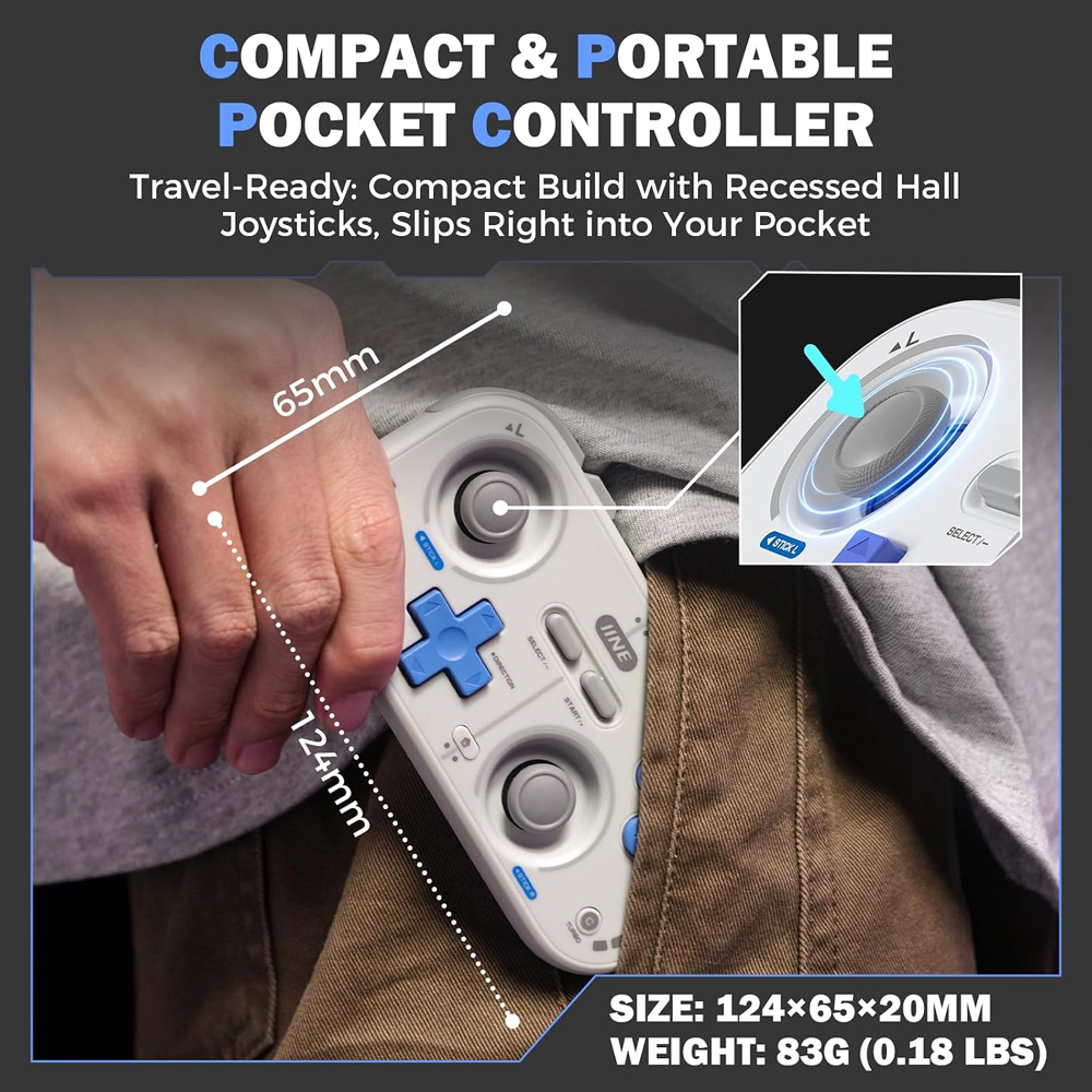 IINE Retro Pocket Gamepad Mini - Gaming Console Car recension och pris
